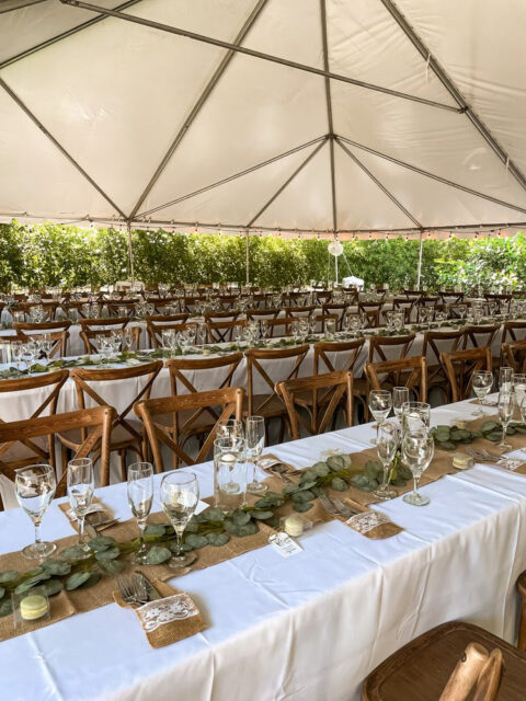 Outdoor Wedding Reception Miami | The Gardens of Weber Manor
